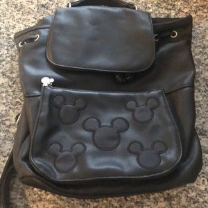 Leather Disney backpack